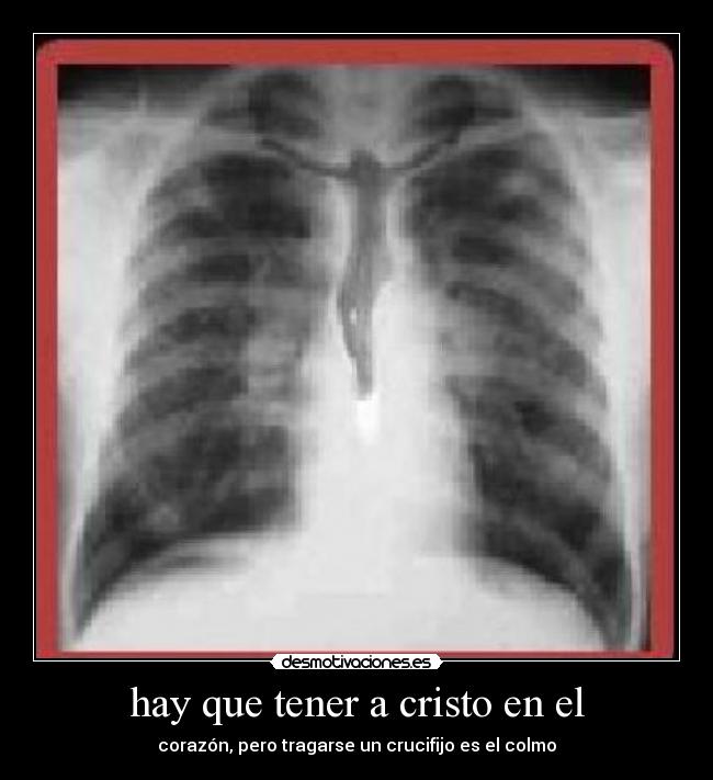 hay que tener a cristo en el - 