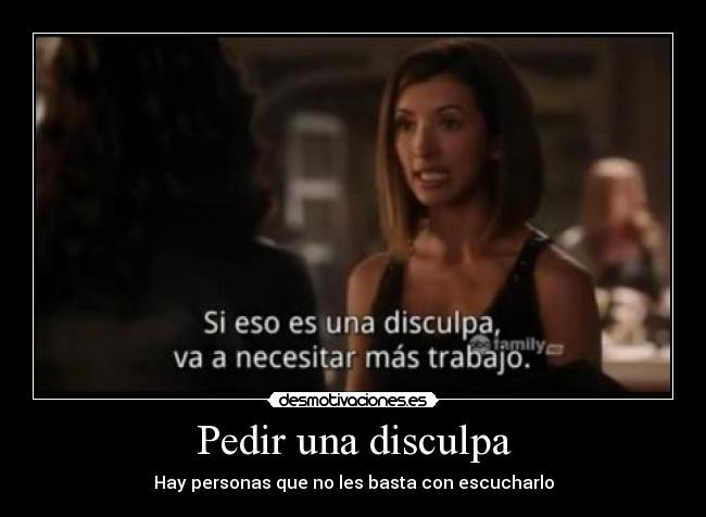 Pedir una disculpa - 