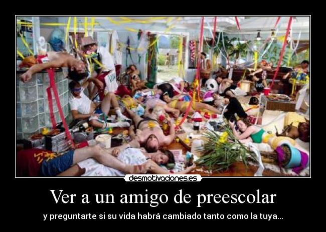 Ver a un amigo de preescolar -