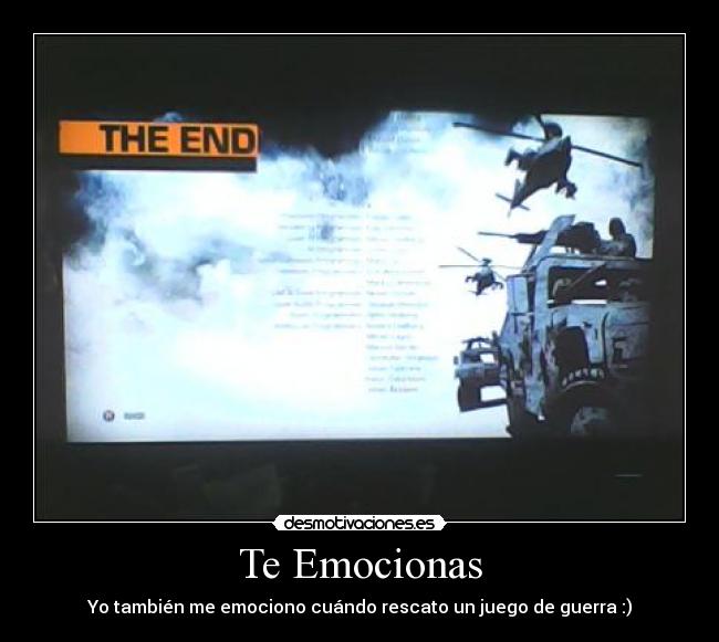 Te Emocionas - Yo también me emociono cuándo rescato un juego de guerra :)