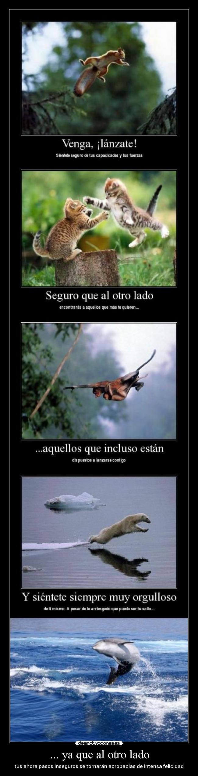 ... ya que al otro lado -