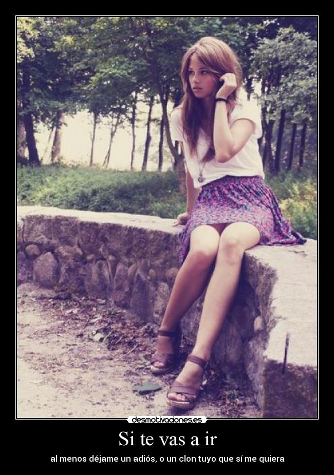 Si te vas a ir - 