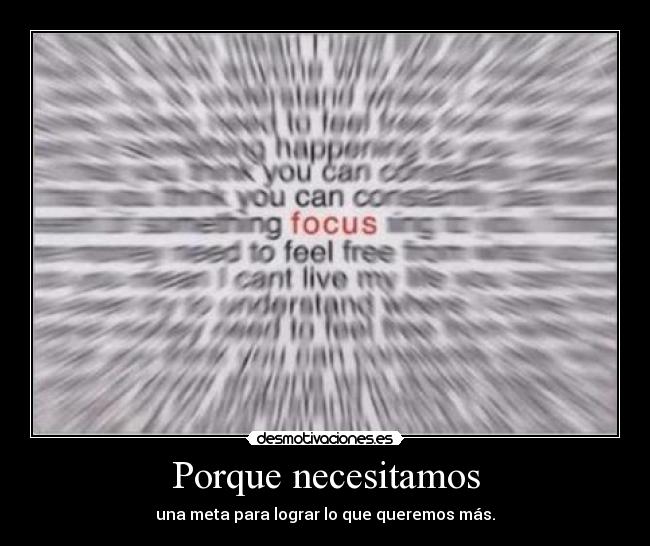 Porque necesitamos - 