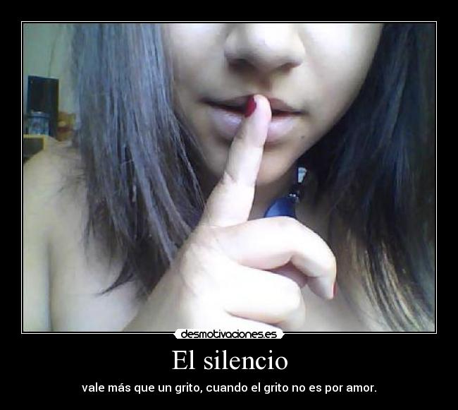 El silencio -