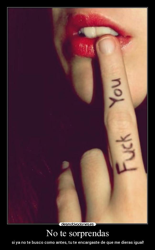 No te sorprendas - 