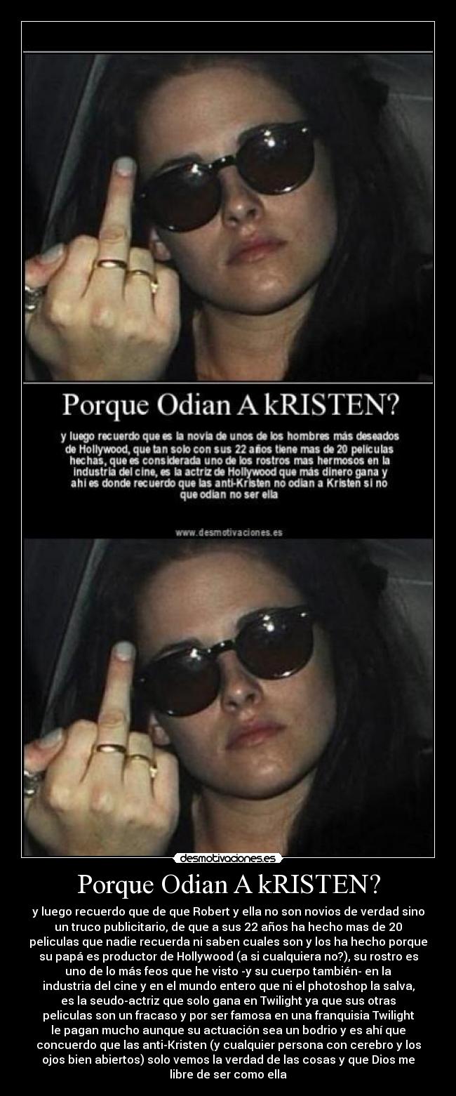 Porque Odian A kRISTEN? -