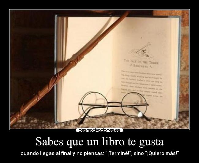 Sabes que un libro te gusta - 