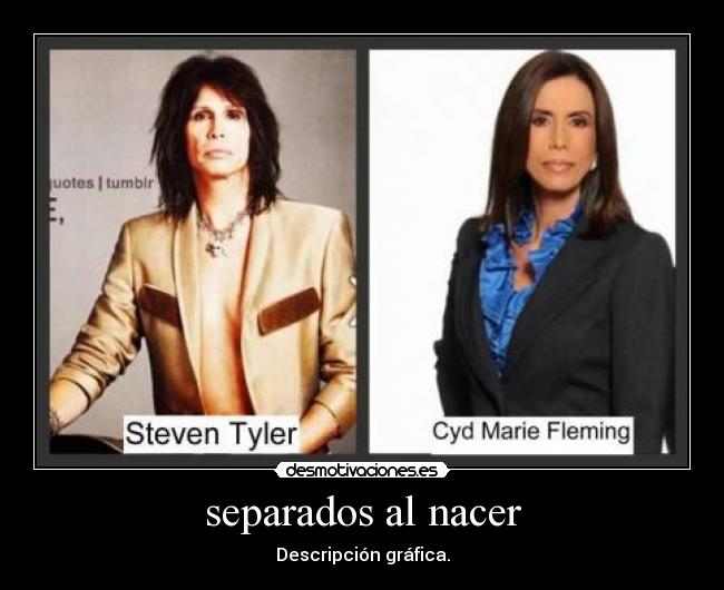 separados al nacer - Descripción gráfica.