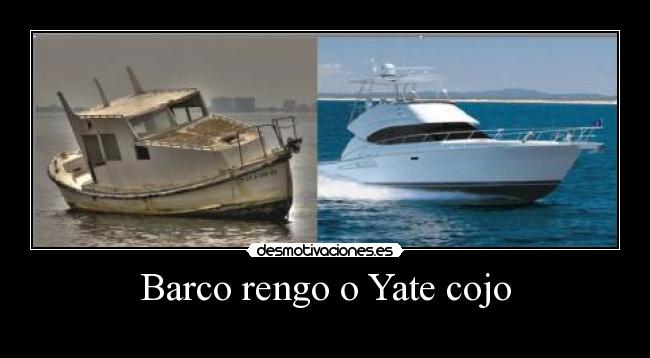 Barco rengo o Yate cojo -