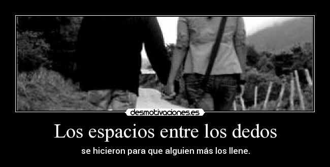 Los espacios entre los dedos -