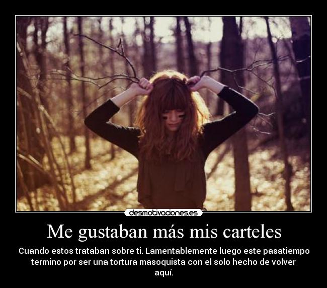 Me gustaban más mis carteles -