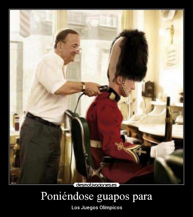 Poniéndose guapos para - Los Juegos Olímpicos