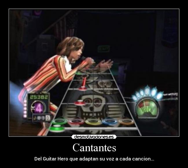 Cantantes - Del Guitar Hero que adaptan su voz a cada cancion...