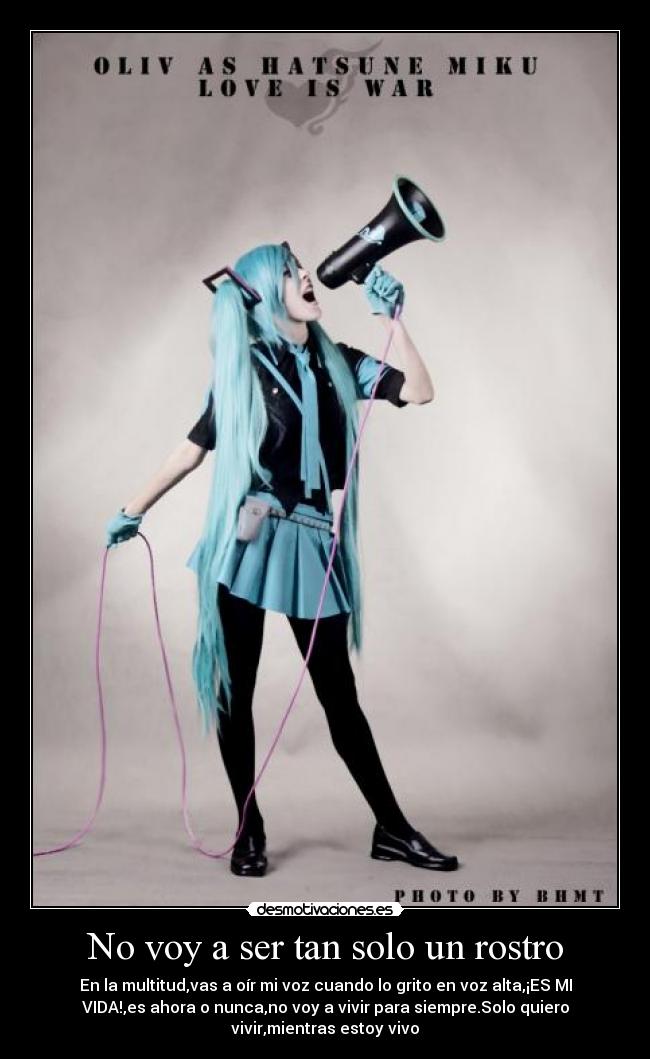 carteles cfanloid hatsune miku love war vocaloid anime its life bon jovi desmotivaciones