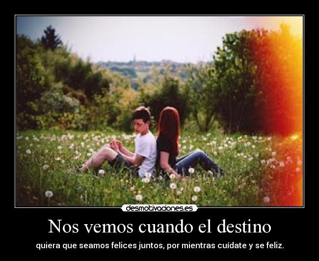 Nos vemos cuando el destino - 