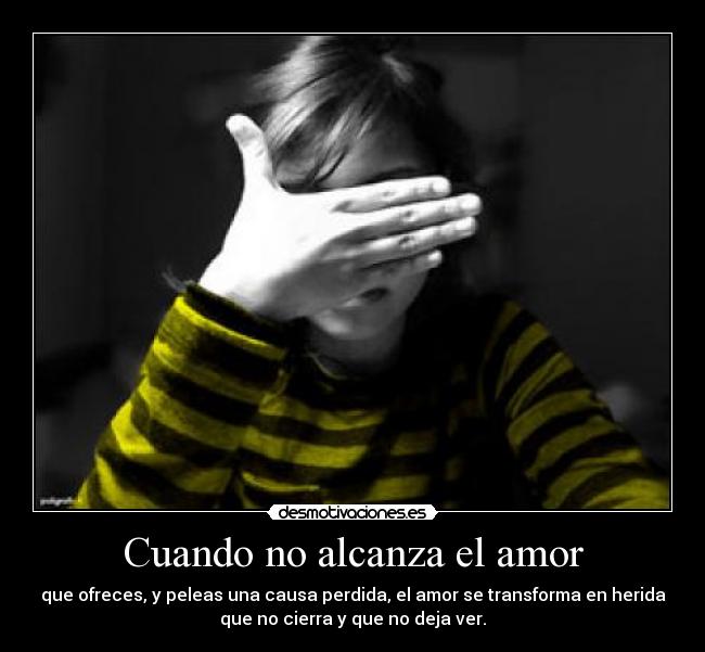 Cuando no alcanza el amor -