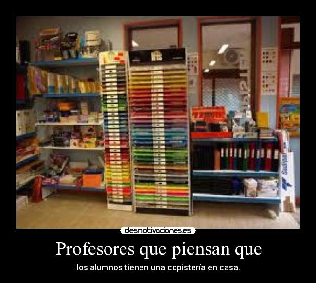 Profesores que piensan que - 