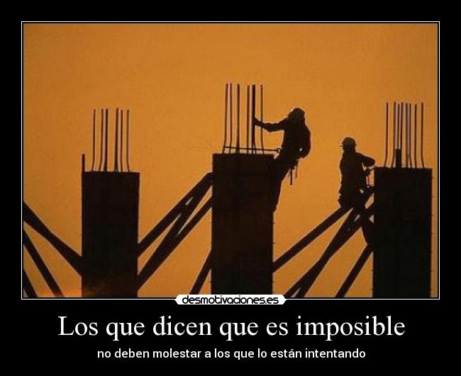 carteles imposible desmotivaciones