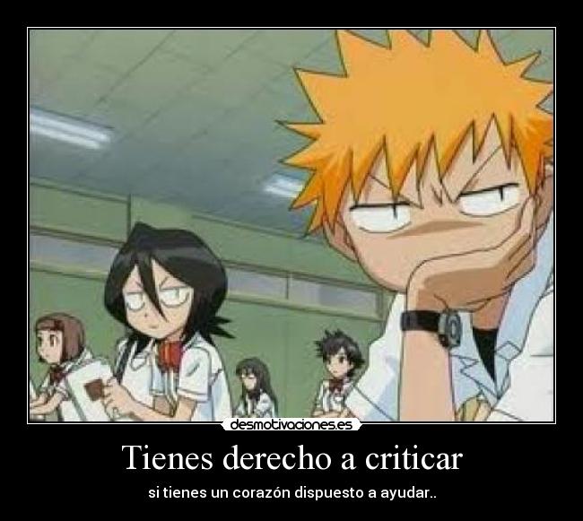 Tienes derecho a criticar - 