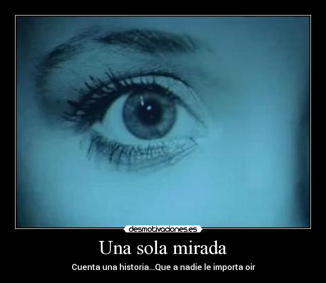 Una sola mirada -