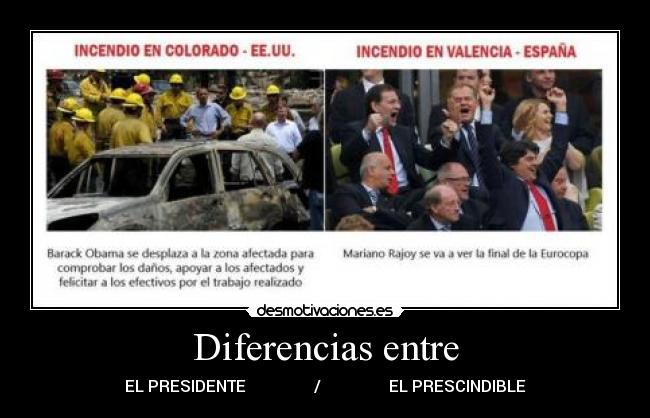 Diferencias entre - 