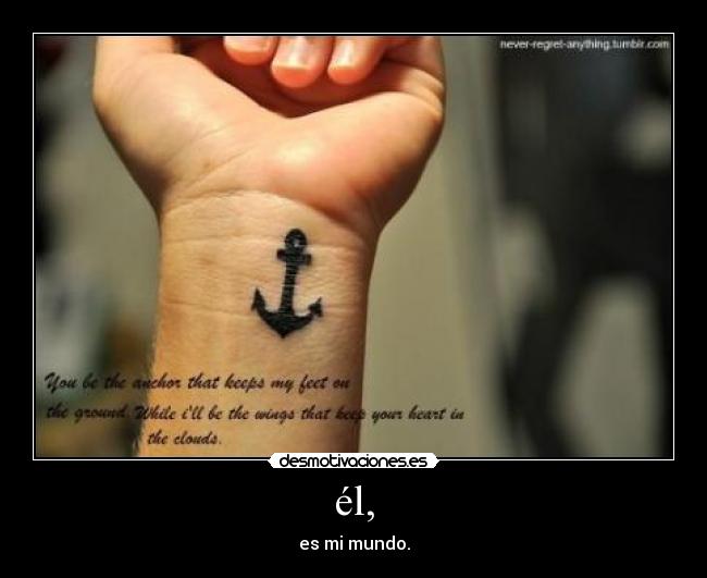 él, - es mi mundo.