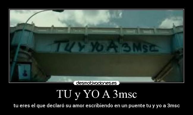 TU y YO A 3msc -