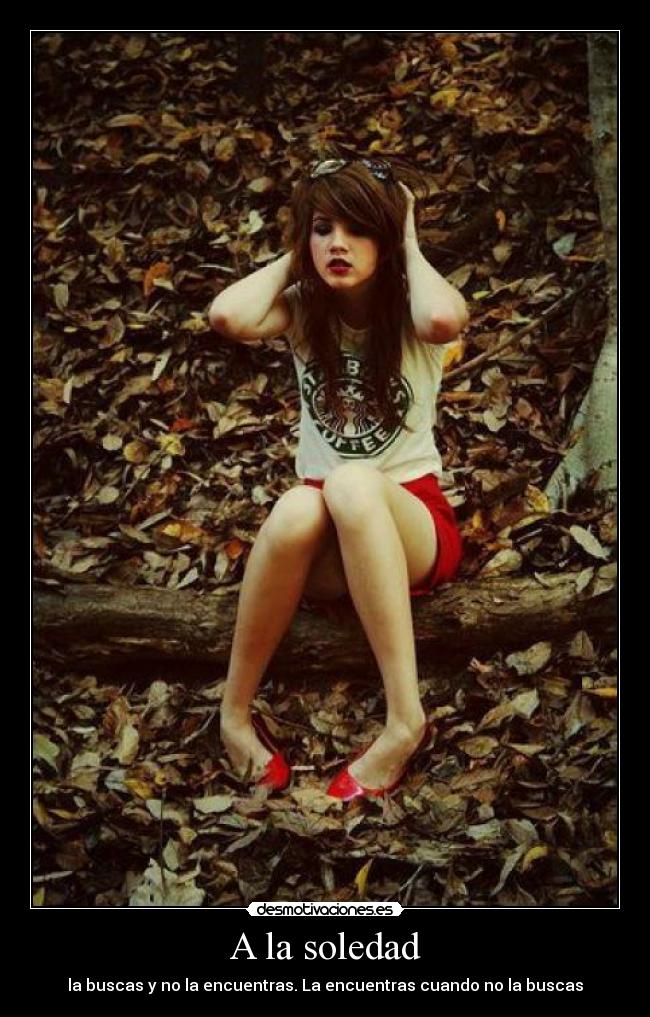 A la soledad -