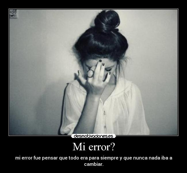 Mi error? -