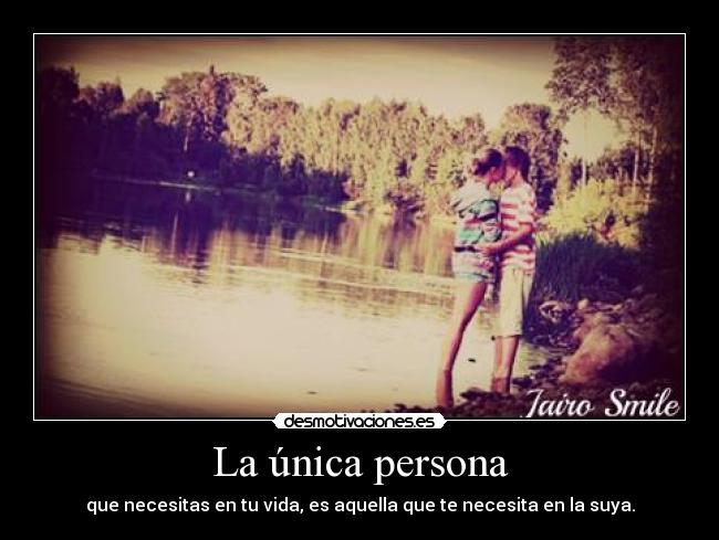 La única persona -