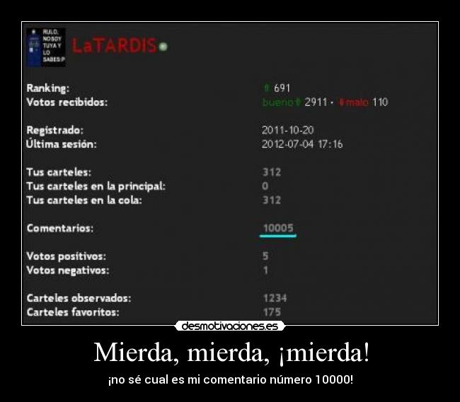 carteles clantimelord perdio inmensidad desmo latardis muchos comentarios una principal desmotivaciones