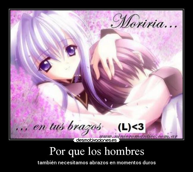 Por que los hombres - también necesitamos abrazos en momentos duros