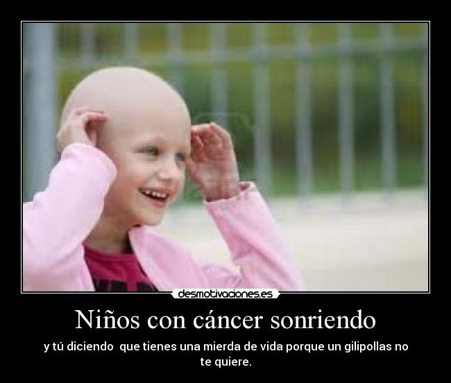 Niños con cáncer sonriendo - 