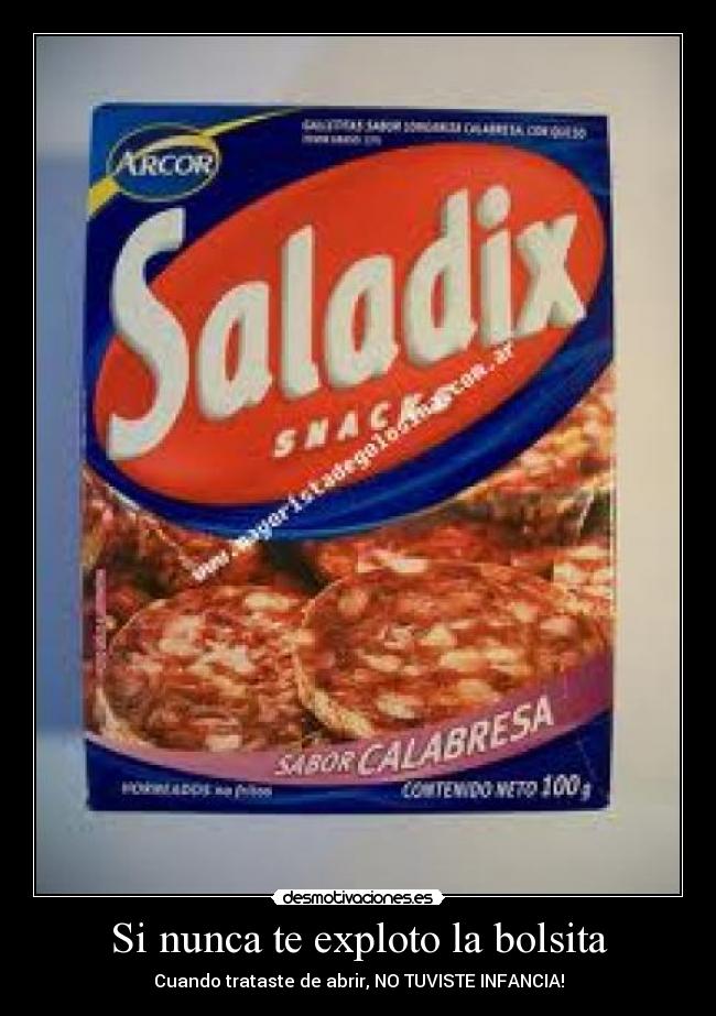 Si nunca te exploto la bolsita - Cuando trataste de abrir, NO TUVISTE INFANCIA!