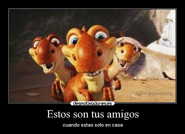 Estos son tus amigos - cuando estas solo en casa