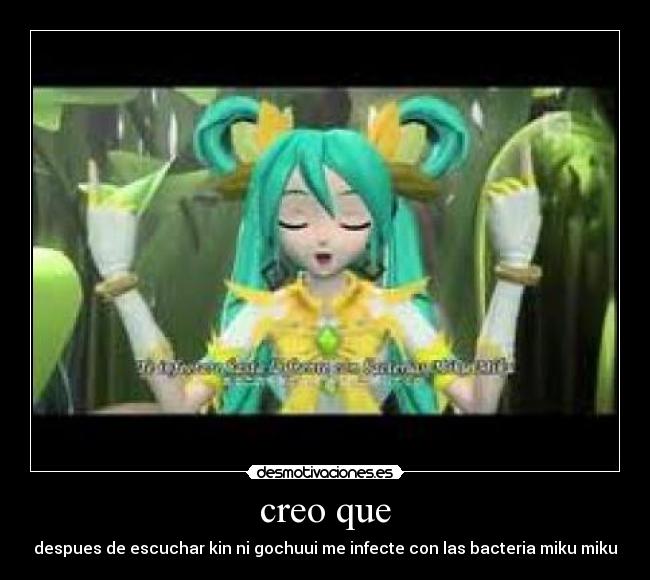 creo que -
