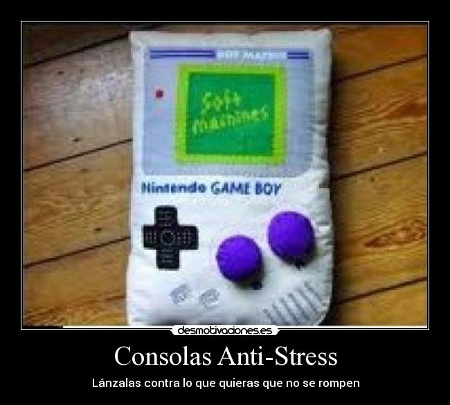 Consolas Anti-Stress - Lánzalas contra lo que quieras que no se rompen