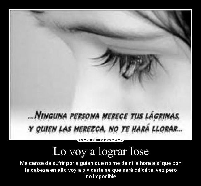 Lo voy a lograr lose - 