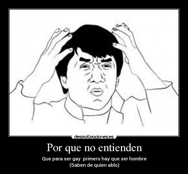 Por que no entienden -