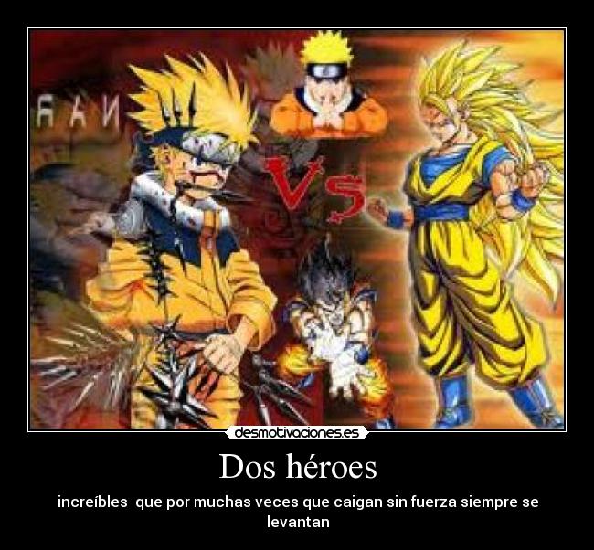 carteles goku ssj3 naruto desmotivaciones