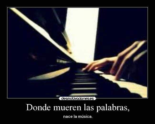 Donde mueren las palabras, -