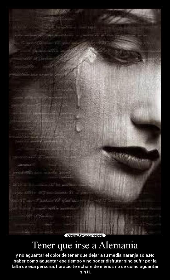 Tener que irse a Alemania - 