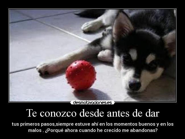 Te conozco desde antes de dar - 