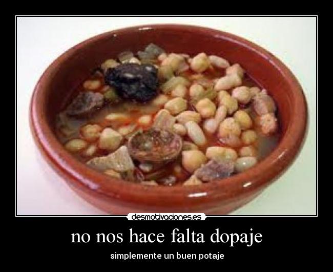 no nos hace falta dopaje -