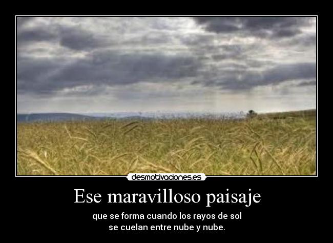 Ese maravilloso paisaje - 