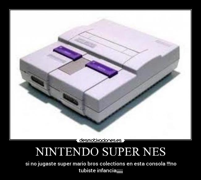 NINTENDO SUPER NES - si no jugaste super mario bros colections en esta consola !!!no tubiste infancia¡¡¡¡¡