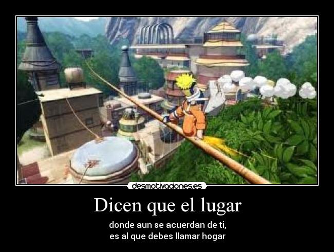 carteles hogar naruto desmotivaciones