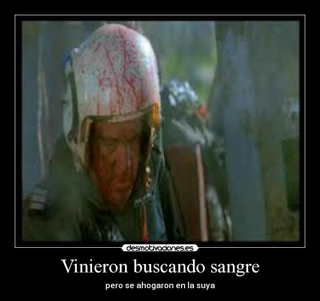 Vinieron buscando sangre -