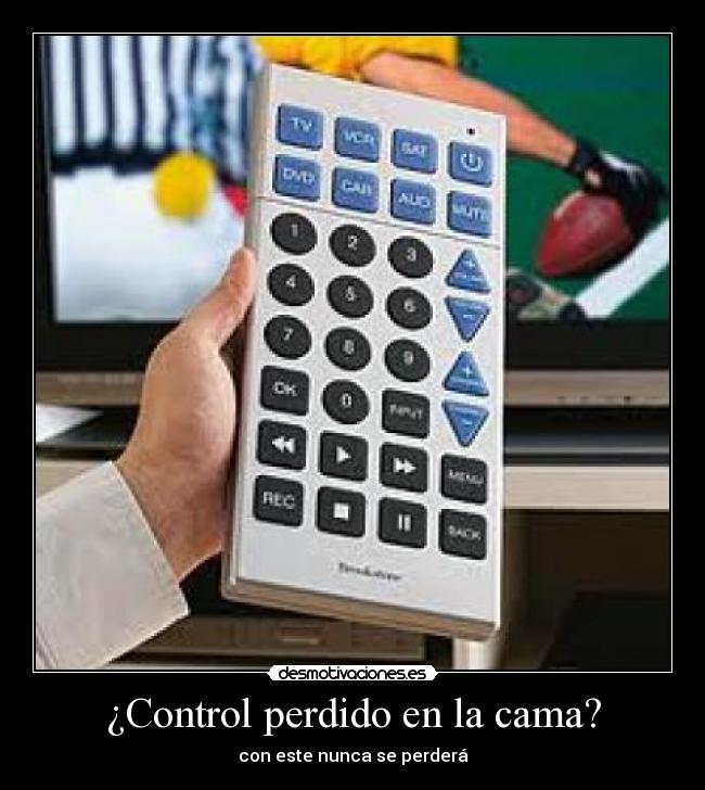 ¿Control perdido en la cama? - con este nunca se perderá