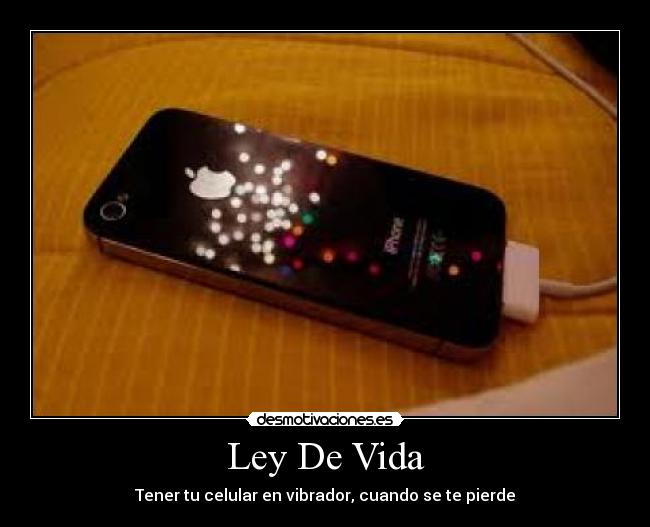 Ley De Vida - Tener tu celular en vibrador, cuando se te pierde